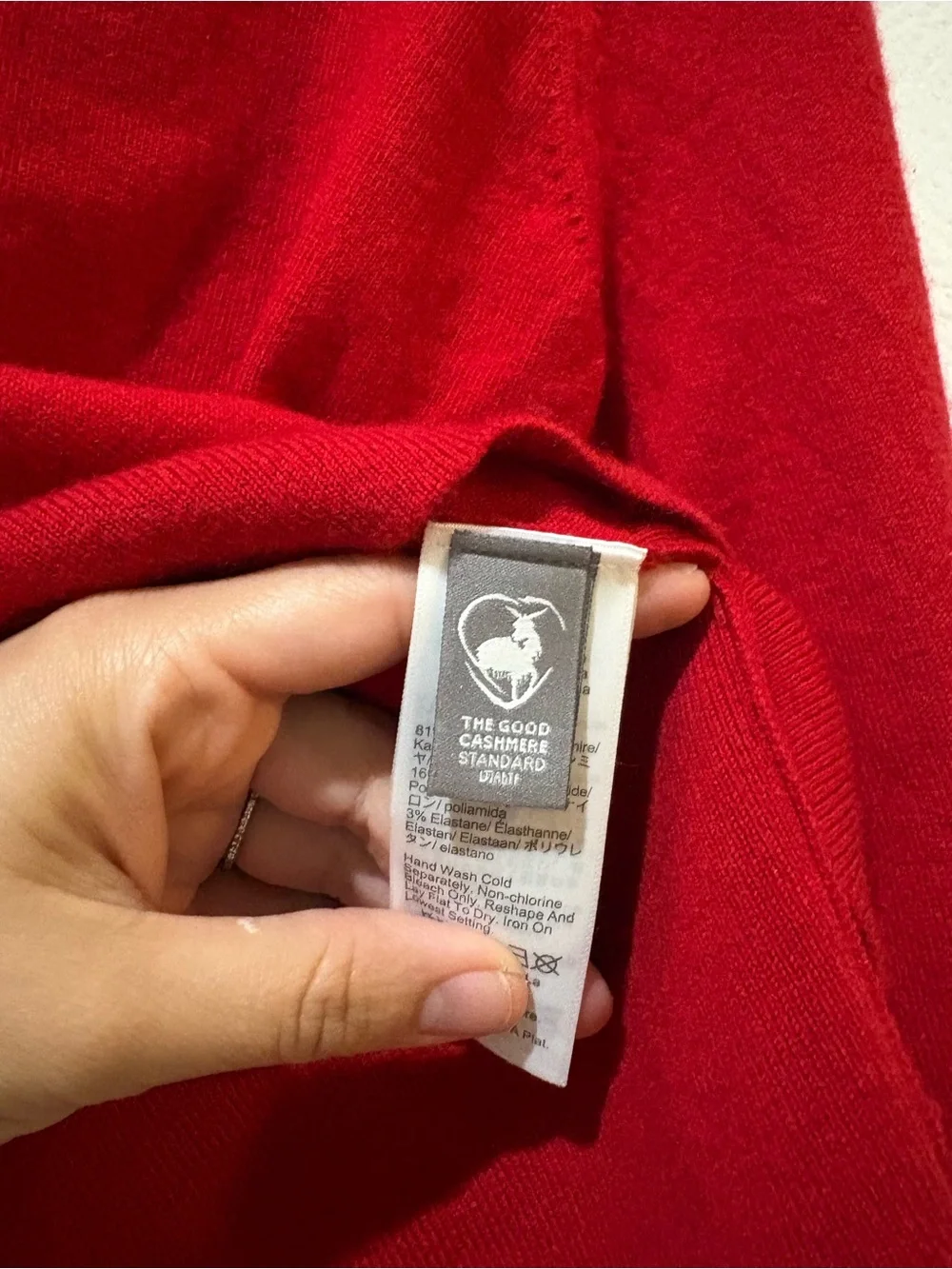 J. Crew XS  Cashmere Women's Red Long-Sleeve Polo Sweater